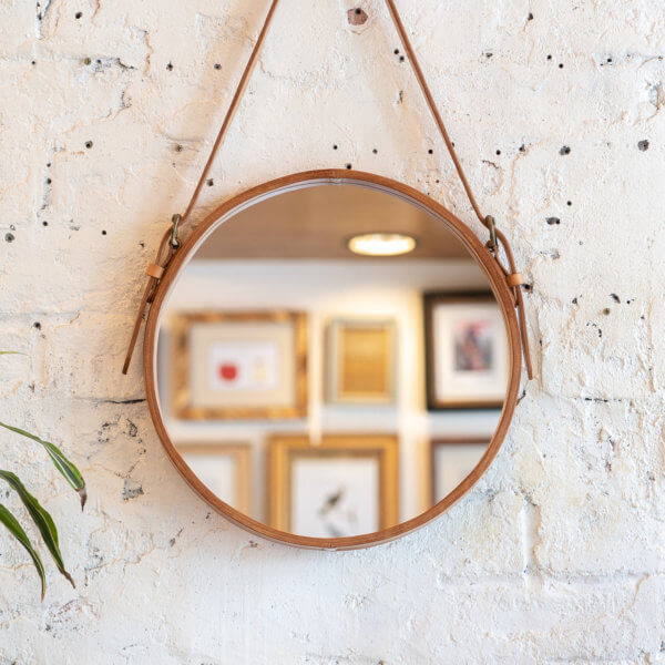 NOTEWORKS x ARTBROWN 本革円形鏡 NOTEWORKS