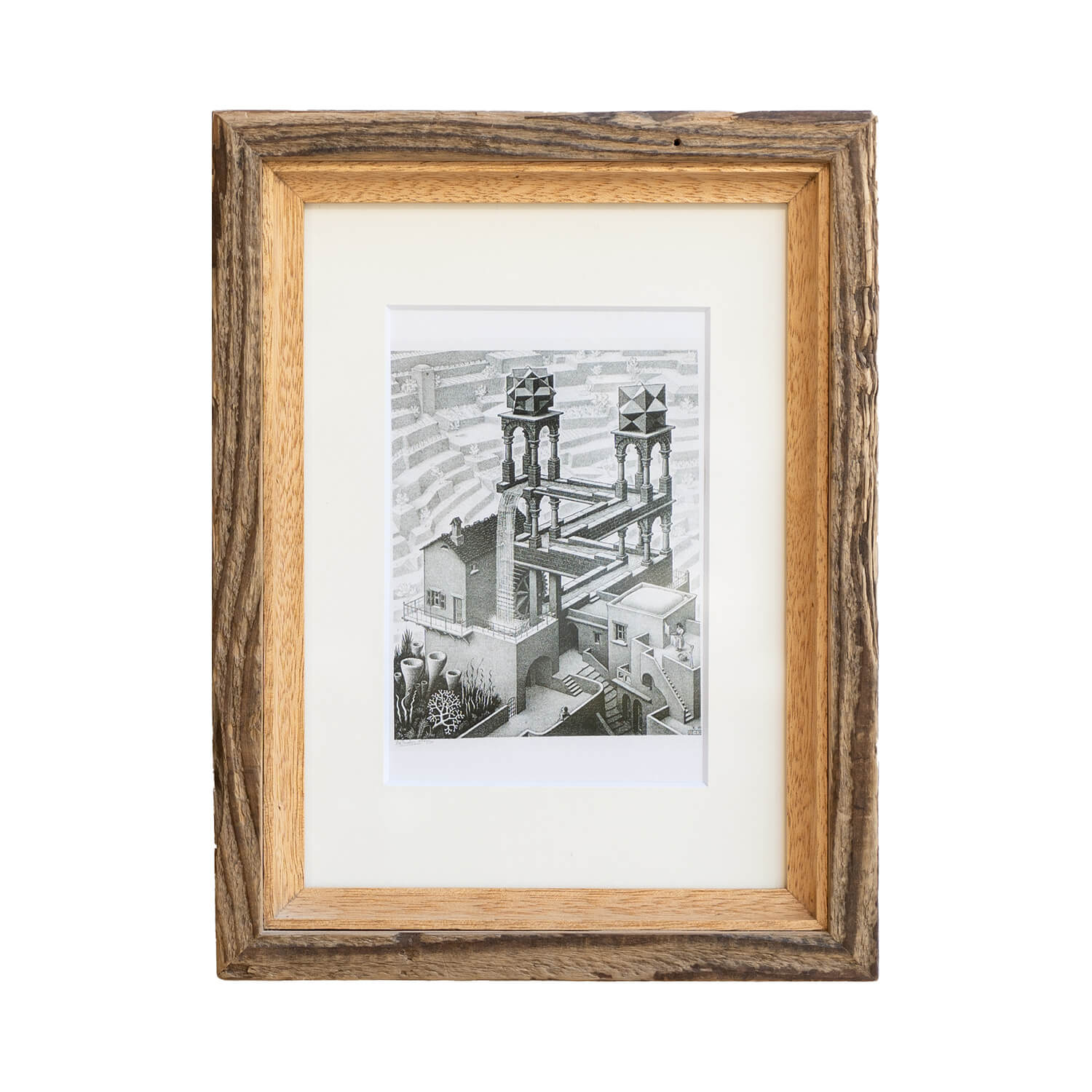 OLD WOOD FRAME POSTCARD NOTEWORKS