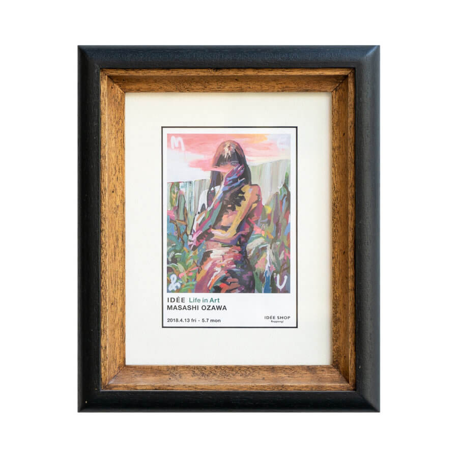 多種木材を使用した額縁 ポストカードサイズ NOTEWORKS