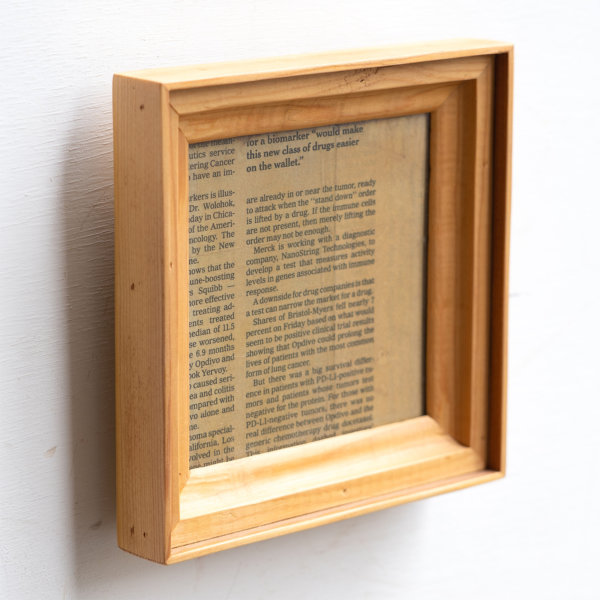 多種木材を使用した額縁 正方形 NOTEWORKS