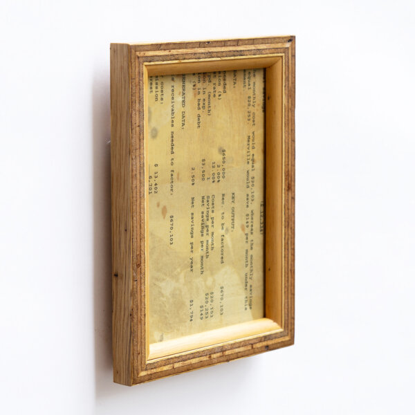 多種木材を使用した額縁 ポストカードサイズ NOTEWORKS