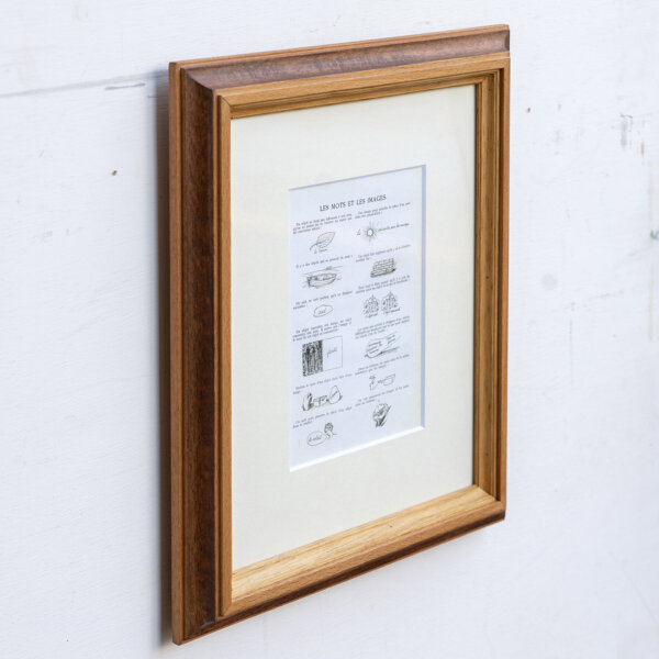 多種木材を使用した額縁  ポストカードサイズ NOTEWORKS