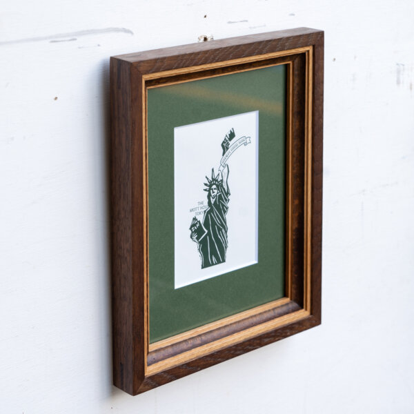 多種木材を使用した額縁  ポストカードサイズ NOTEWORKS