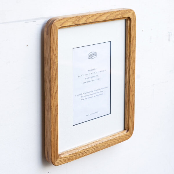 オーク材を使用した額縁  ポストカードサイズ NOTEWORKS