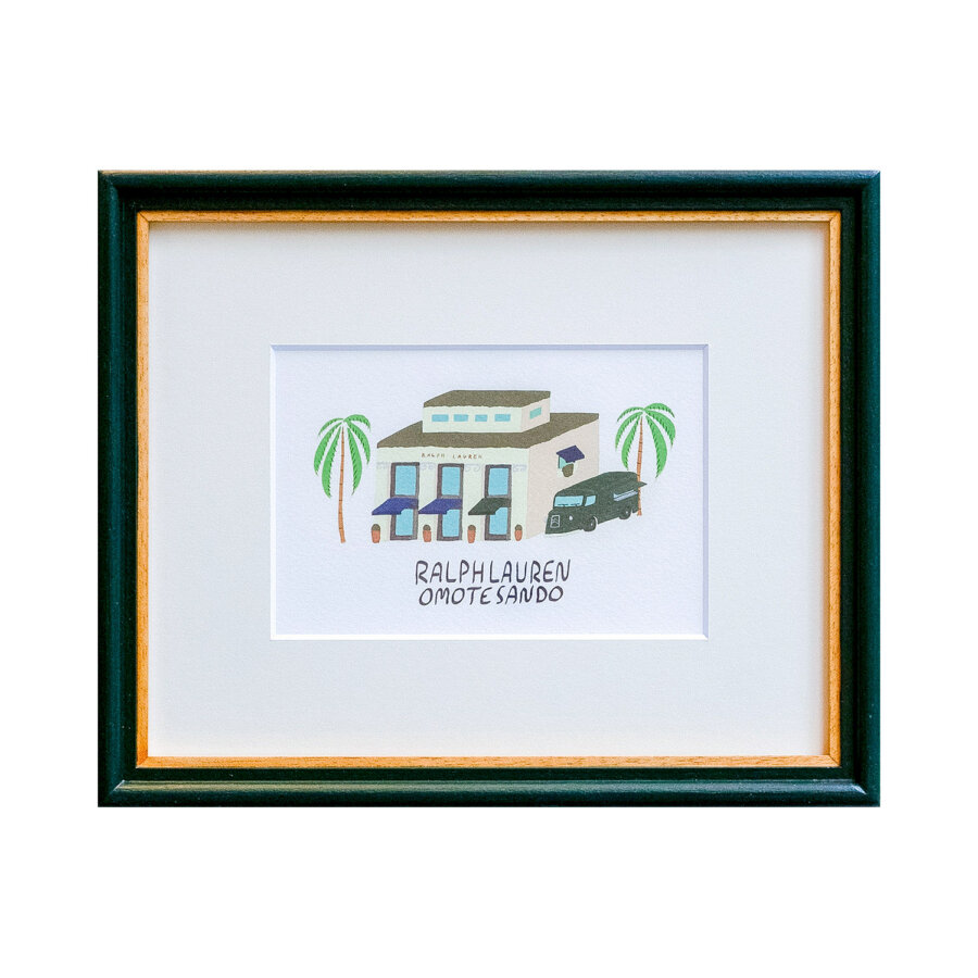 多種木材を使用した額縁  ポストカードサイズ NOTEWORKS