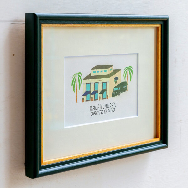 多種木材を使用した額縁  ポストカードサイズ NOTEWORKS