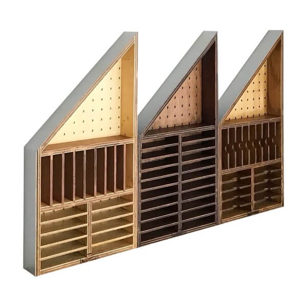 カセットテープ収納ホルダー (三角屋根) NOTEWORKS