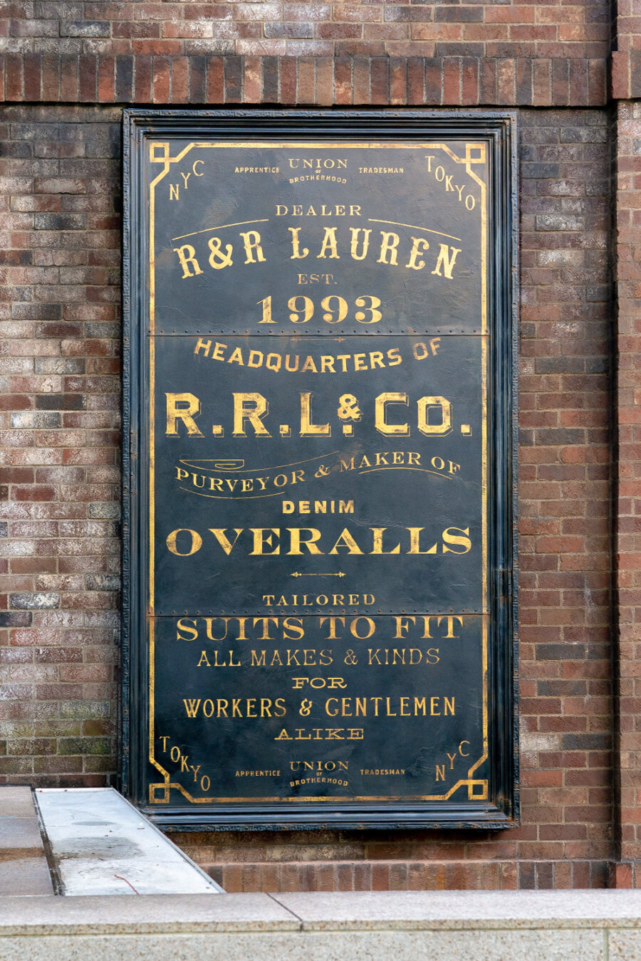 RRL OMOTESANDO / NOTEWORKS 額縁の制作 3